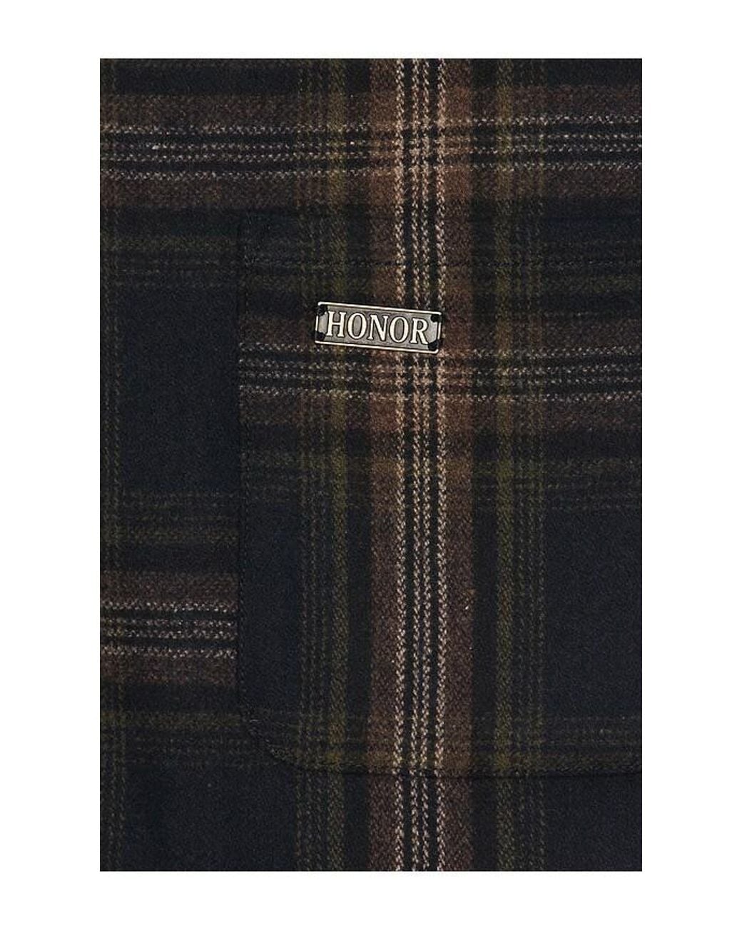 Honor The Gift Black Plaid Flannel Long Sleeve Overshirt for men