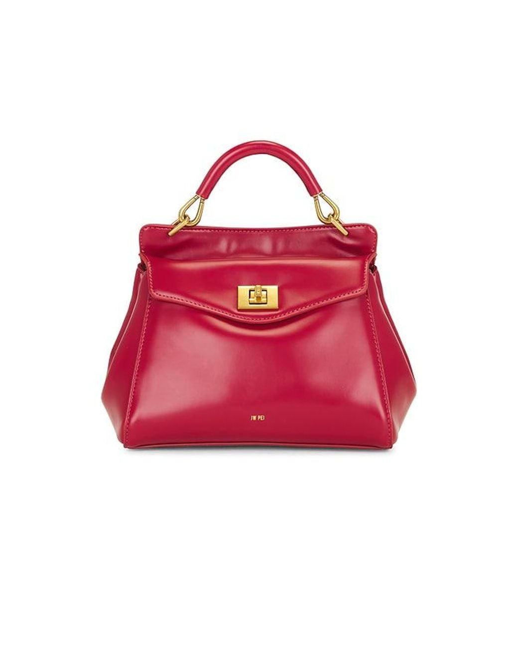 JW PEI Red Lucia Classic Top Handbag
