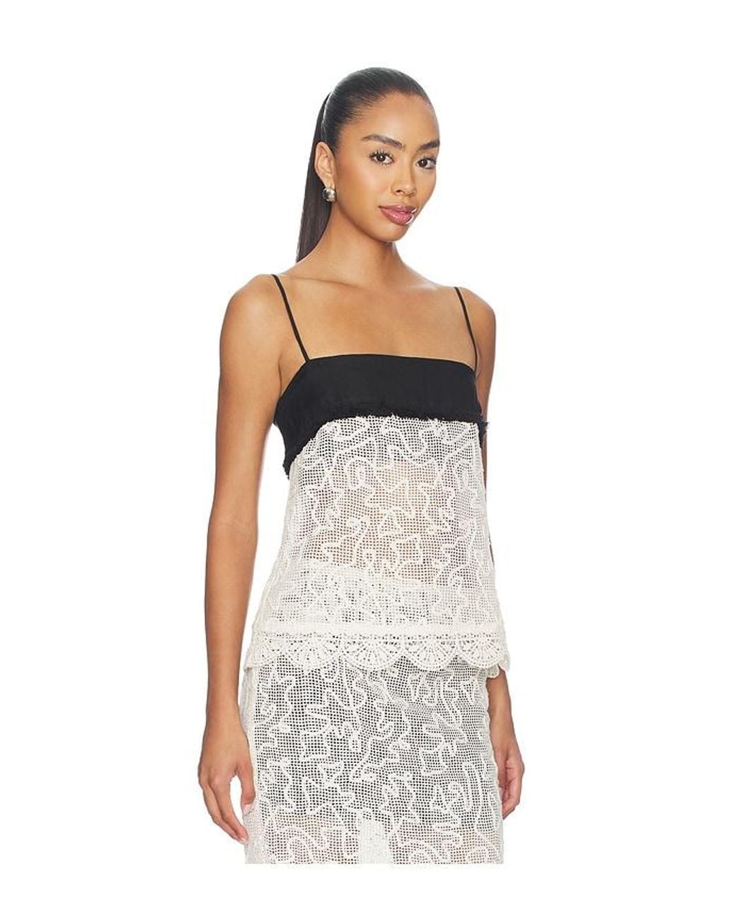 Et Ochs White Jayde Top
