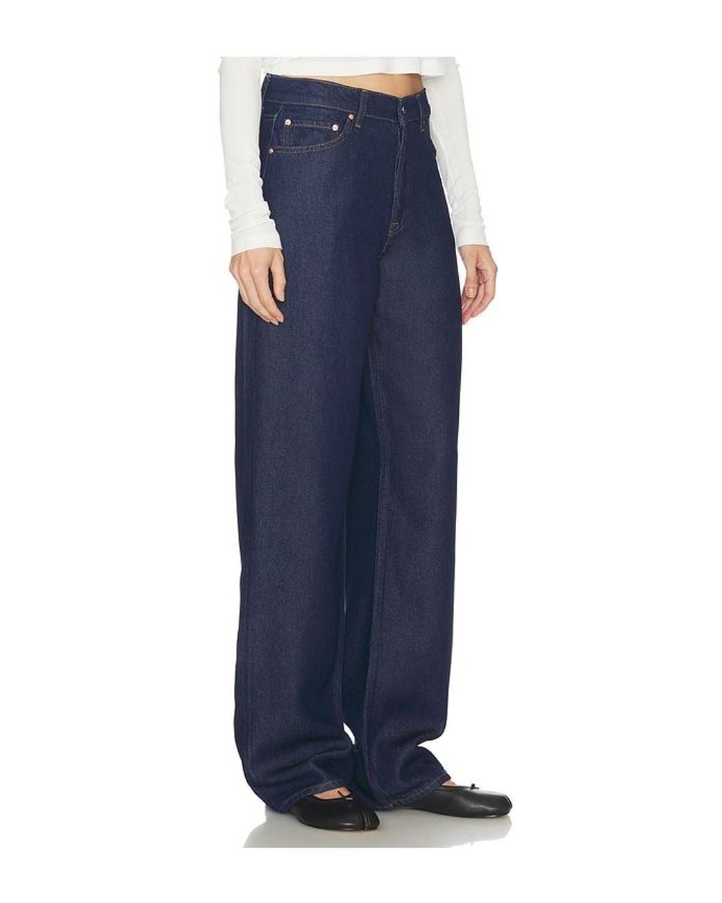GRLFRND Blue Bella Low Rise Boyfriend