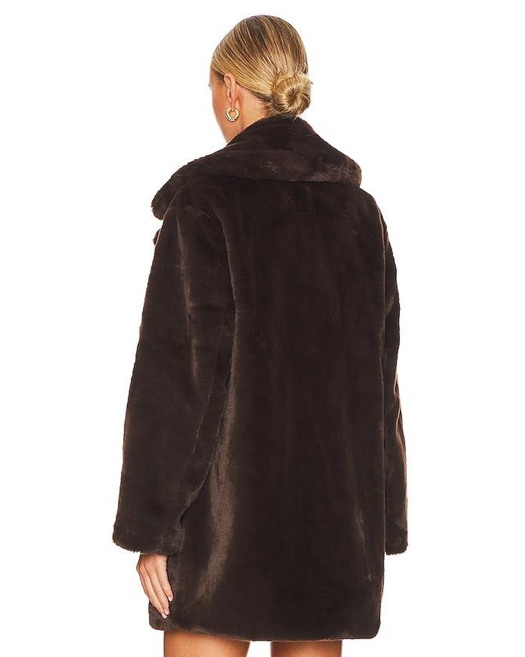 Lamarque Black Linnea Teddy Coat