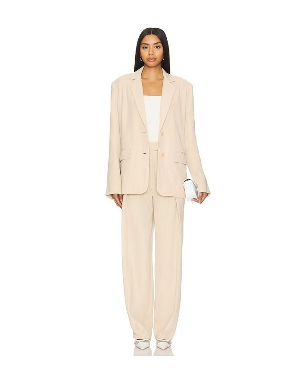Lovers + Friends White Victoria Pant