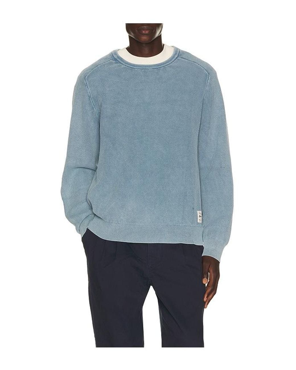 Rhythm Blue Polu Crew Knit Sweater for men