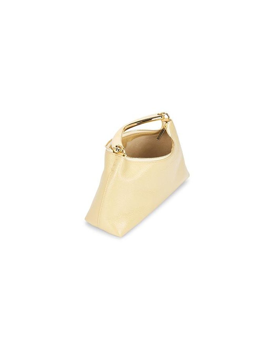 Mansur Gavriel Natural Rhea Metal Top Handle Bag
