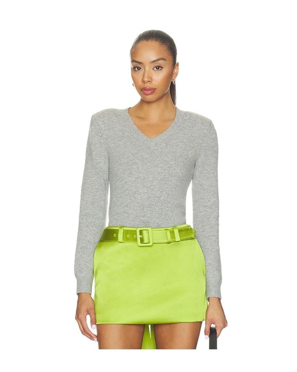 Self-Portrait Green Flower Wool Jumper