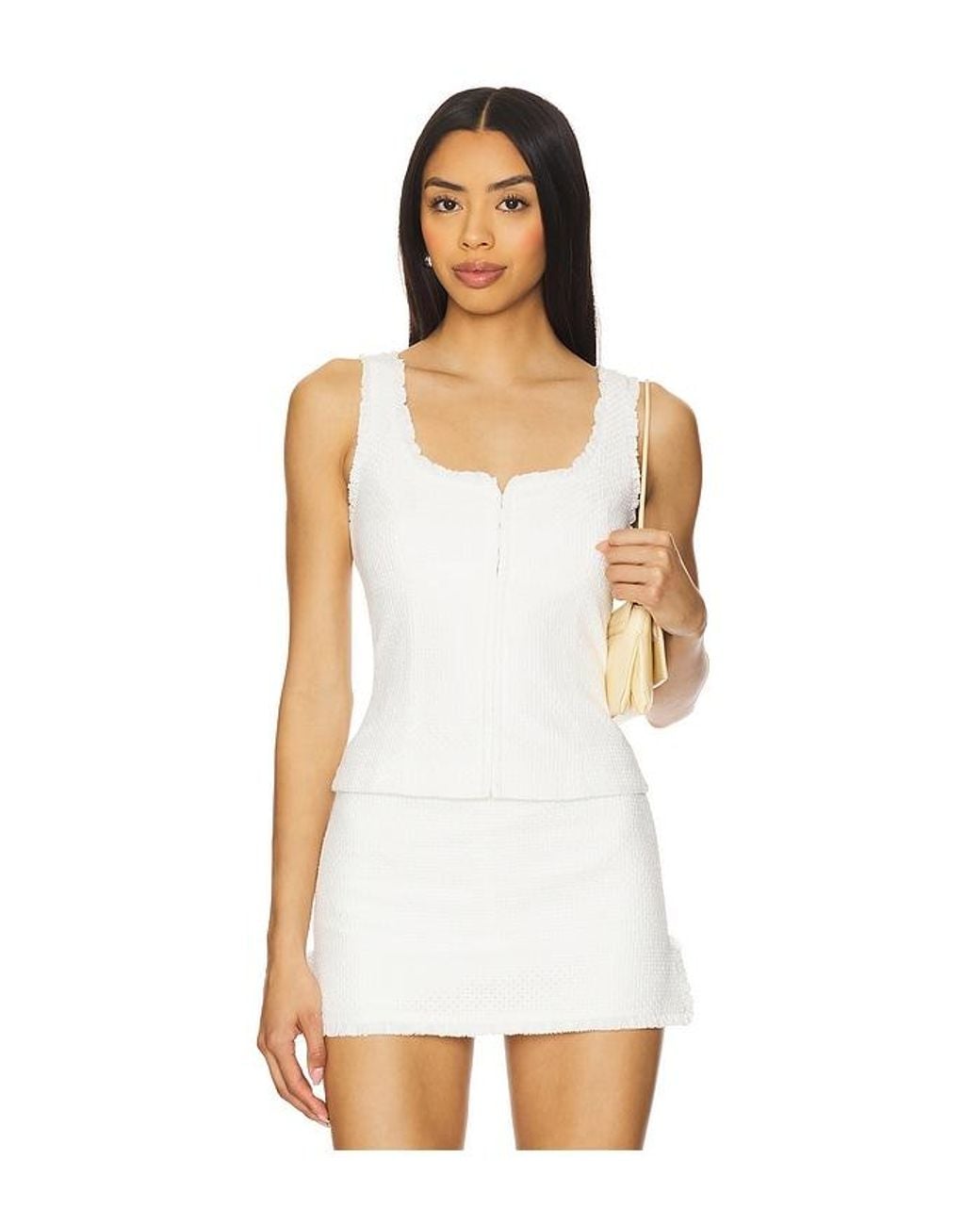 Amanda Uprichard White Antonia Top