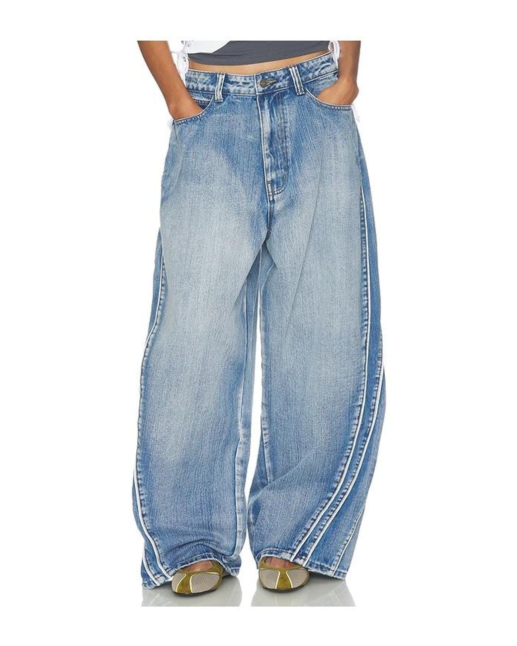 Jaded London Blue Vapor Colossus Jeans
