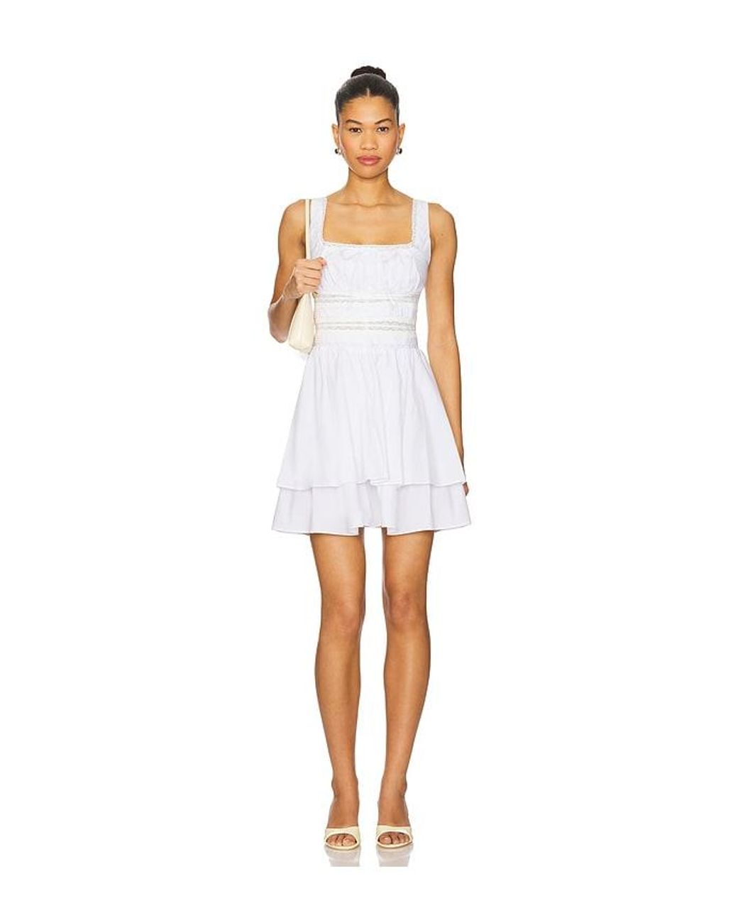 Astr White Melaine Dress
