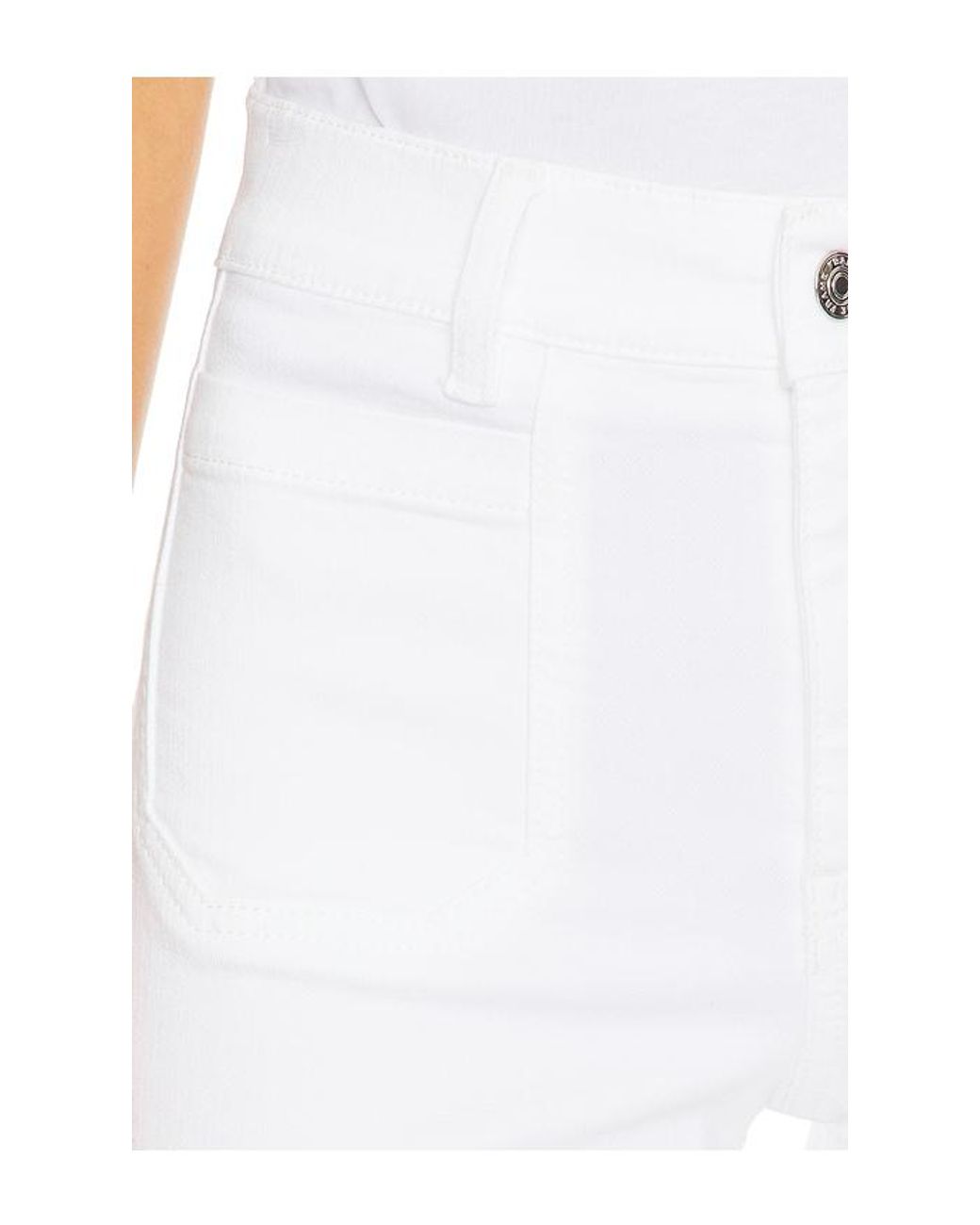 FRAME White Le Slim Palazzo Modernist Pocket Jeans