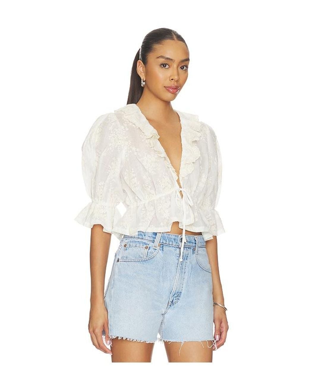 Tularosa White Elisa Blouse