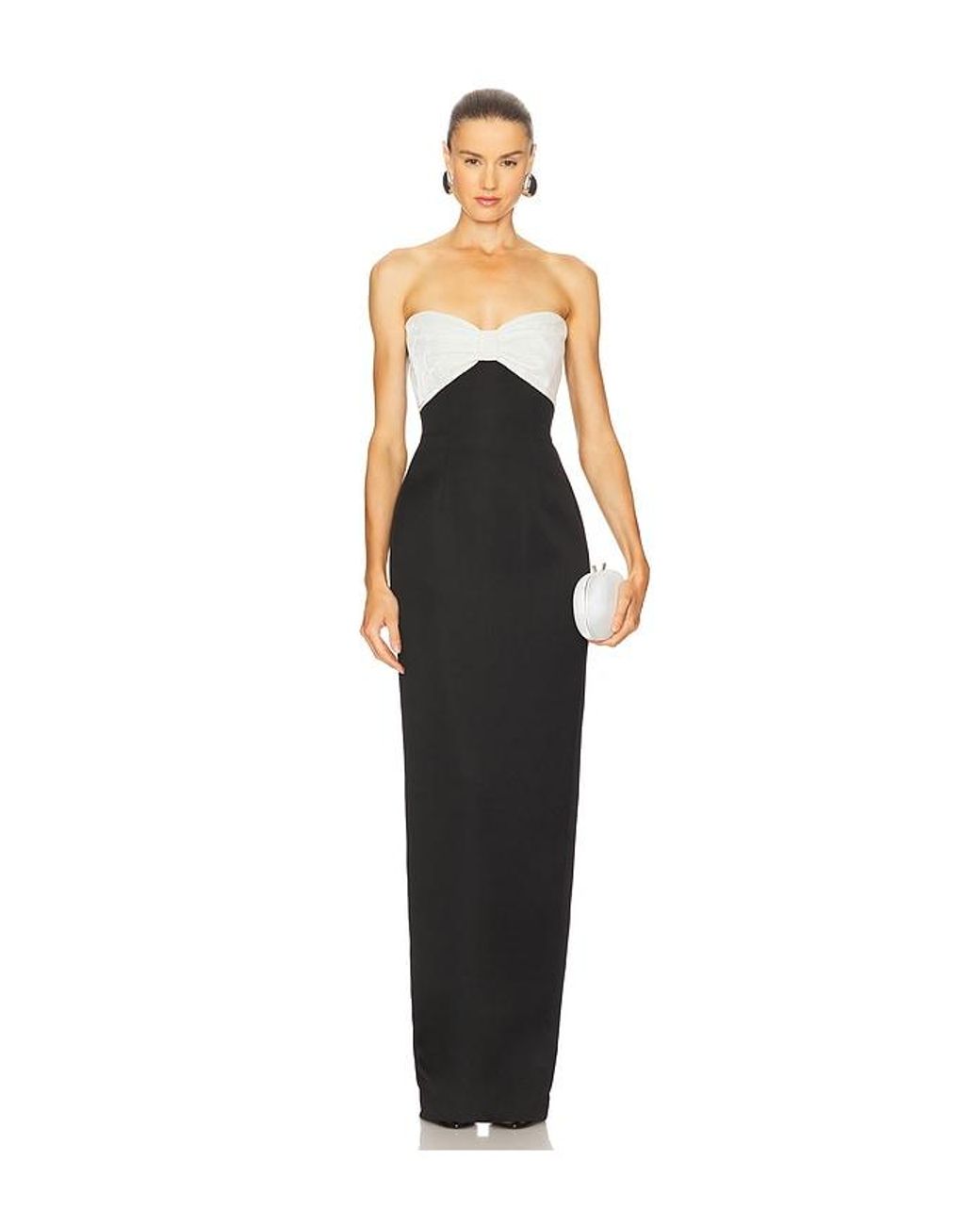 SAU LEE Black Jaclyn Gown