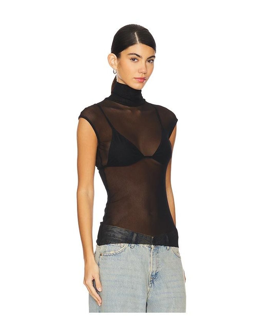 Only Hearts Black Turtleneck Shell