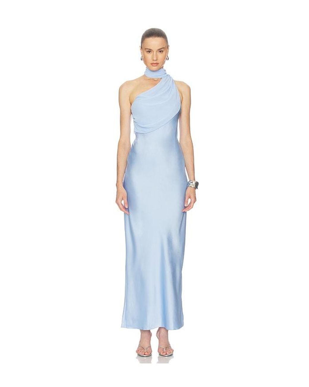 Amanda Uprichard Blue Myra Dress