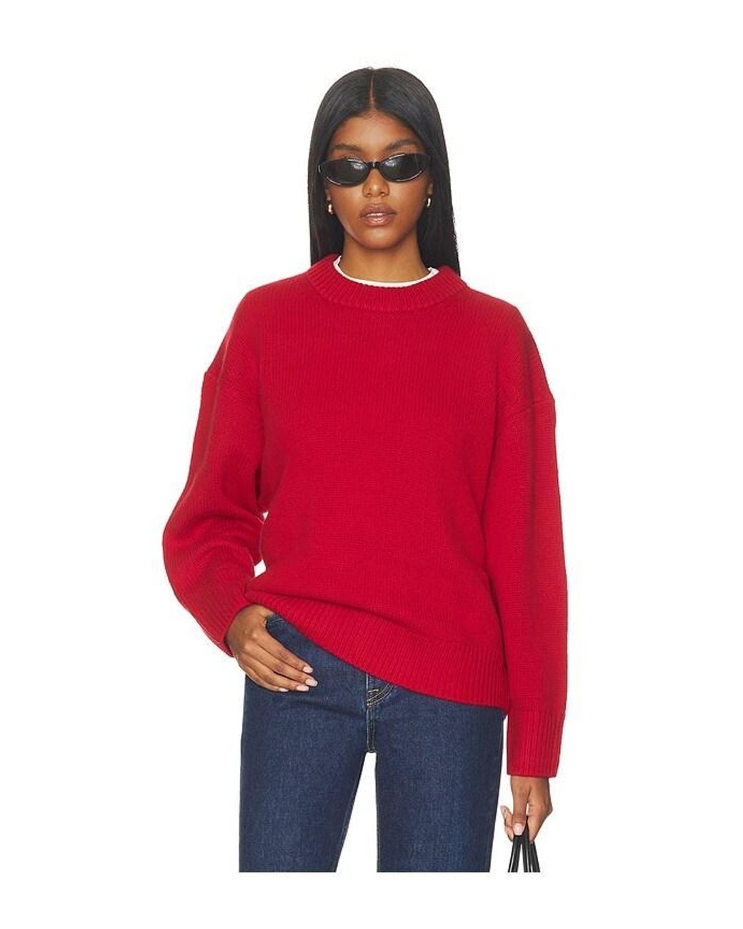 Sold Out NYC The Cashmere Signature Crew in Red | Lyst