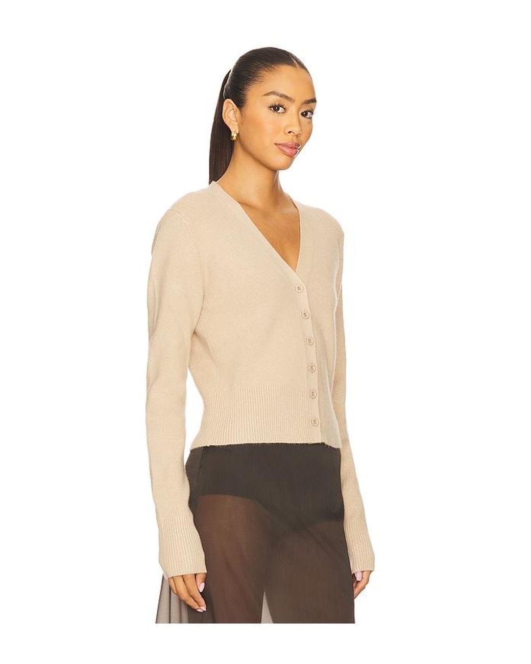 GUIZIO Natural X Revolve Camelie Cardigan