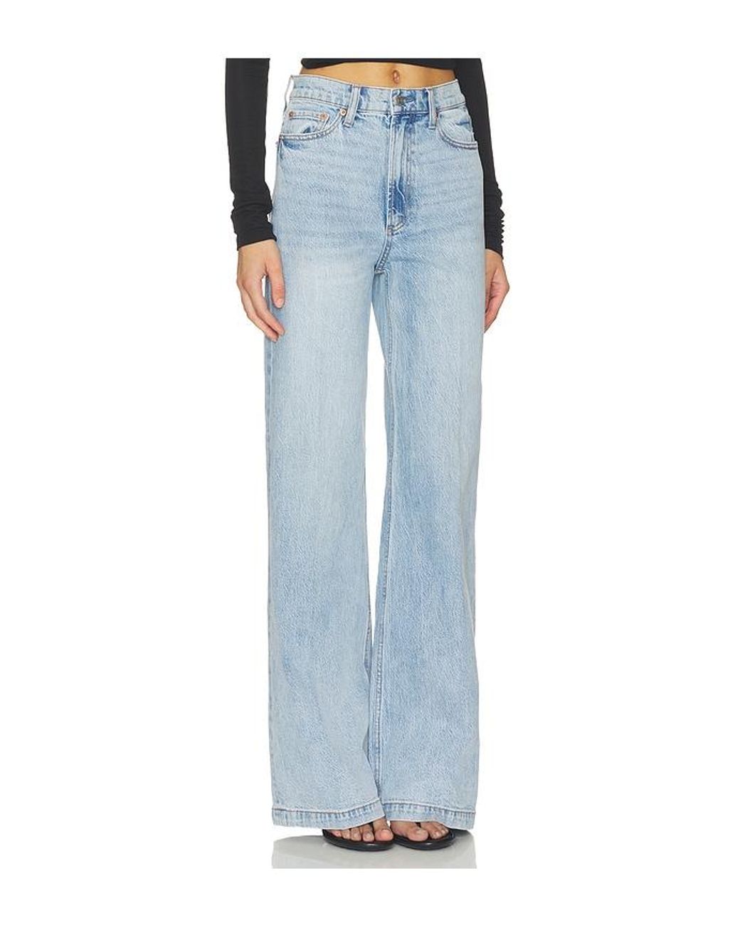 Pistola Blue Lana High Rise Ultra Wide Leg Jeans