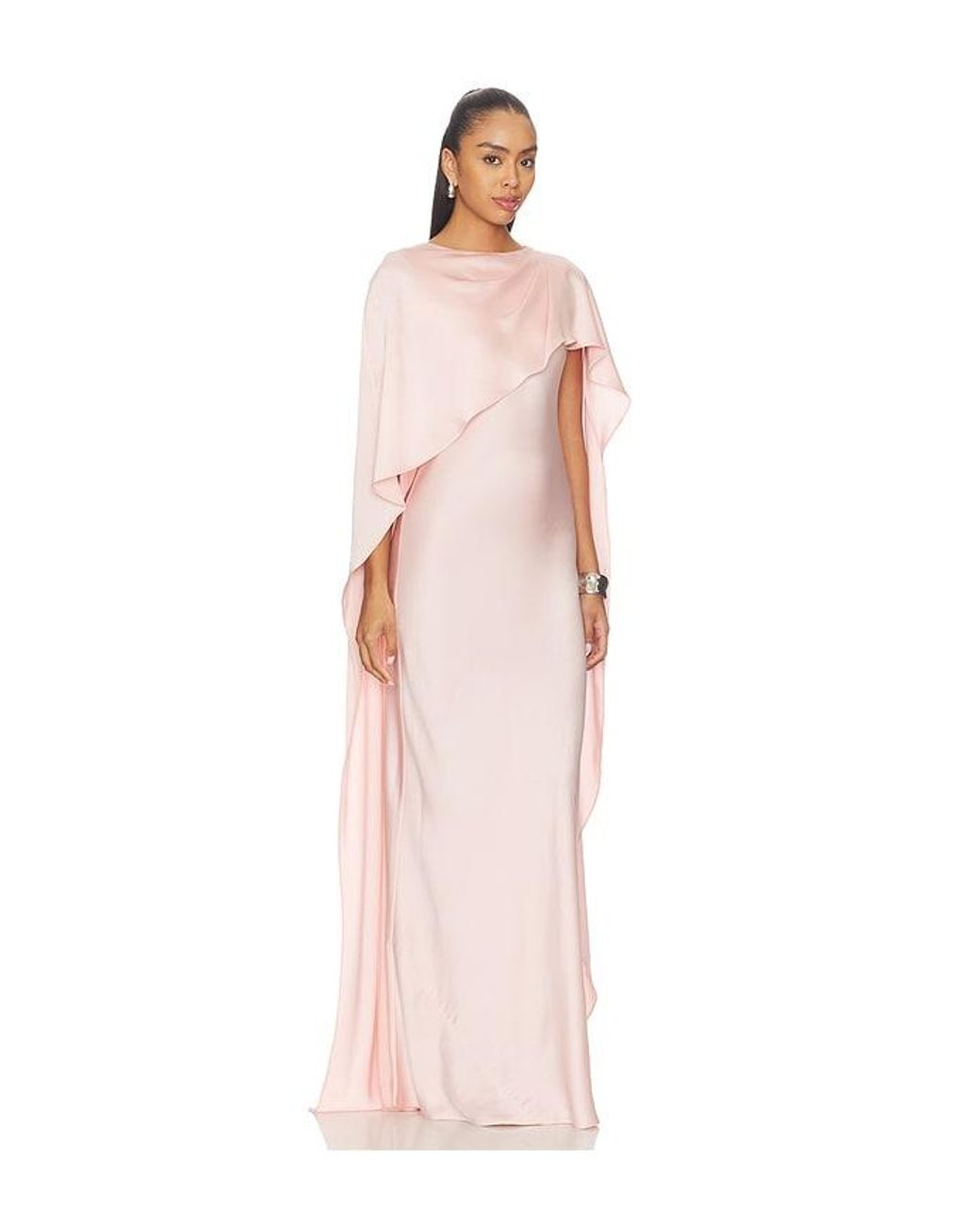 Jonathan Simkhai Pink Izel Cape Gown