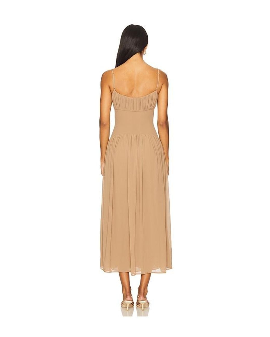 LPA White Dawn Midi Dress