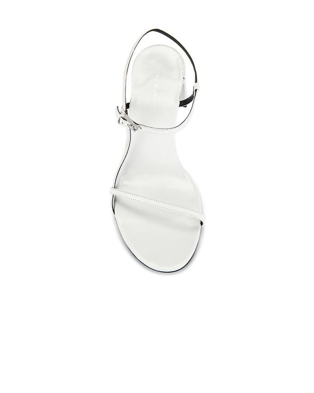 Tory Burch White Gigi Heel Sandal