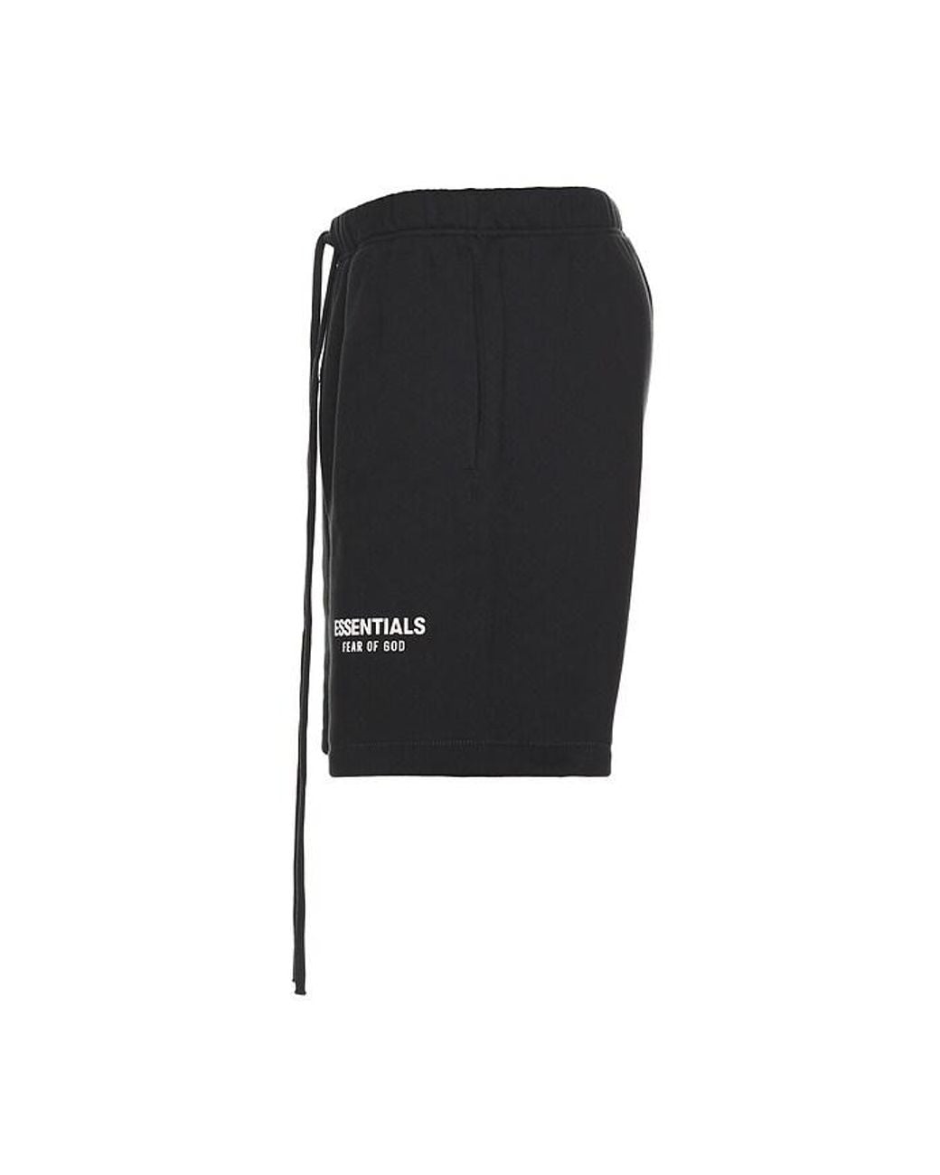 Fear Of God Black Soccer Fleece Shorts for men