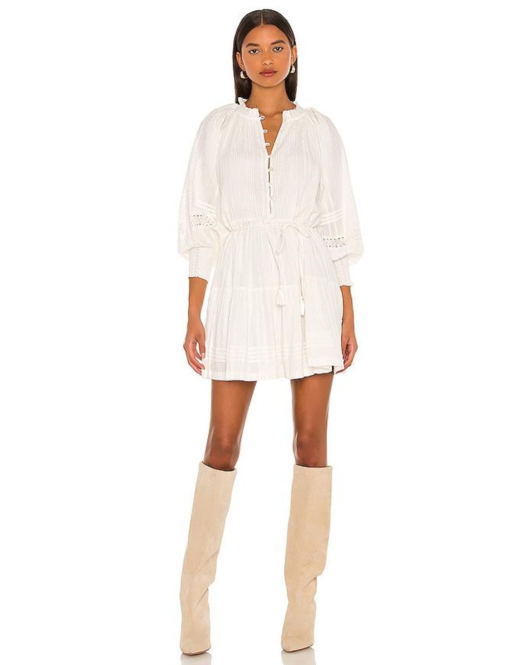 Cleobella White Meadow Mini Dress