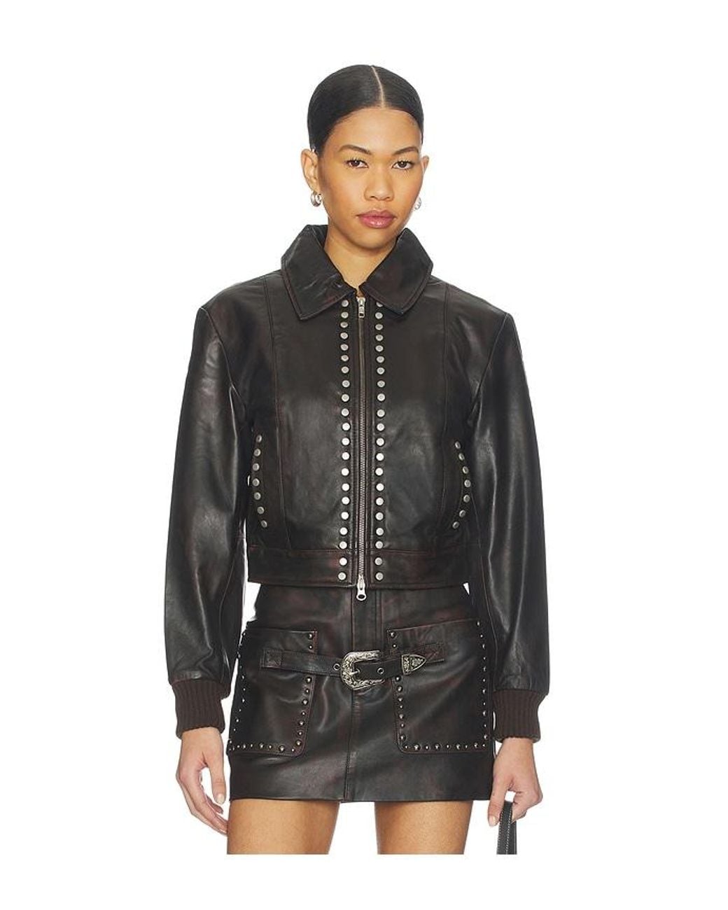 Urban Outfitters Black Studded Jacket