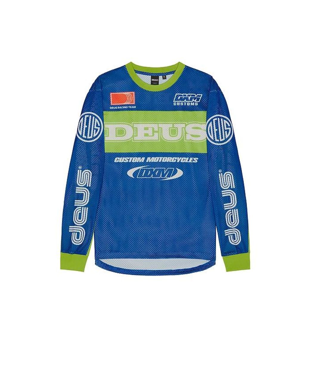 Deus Ex Machina Blue Step Out Moto Jersey for men