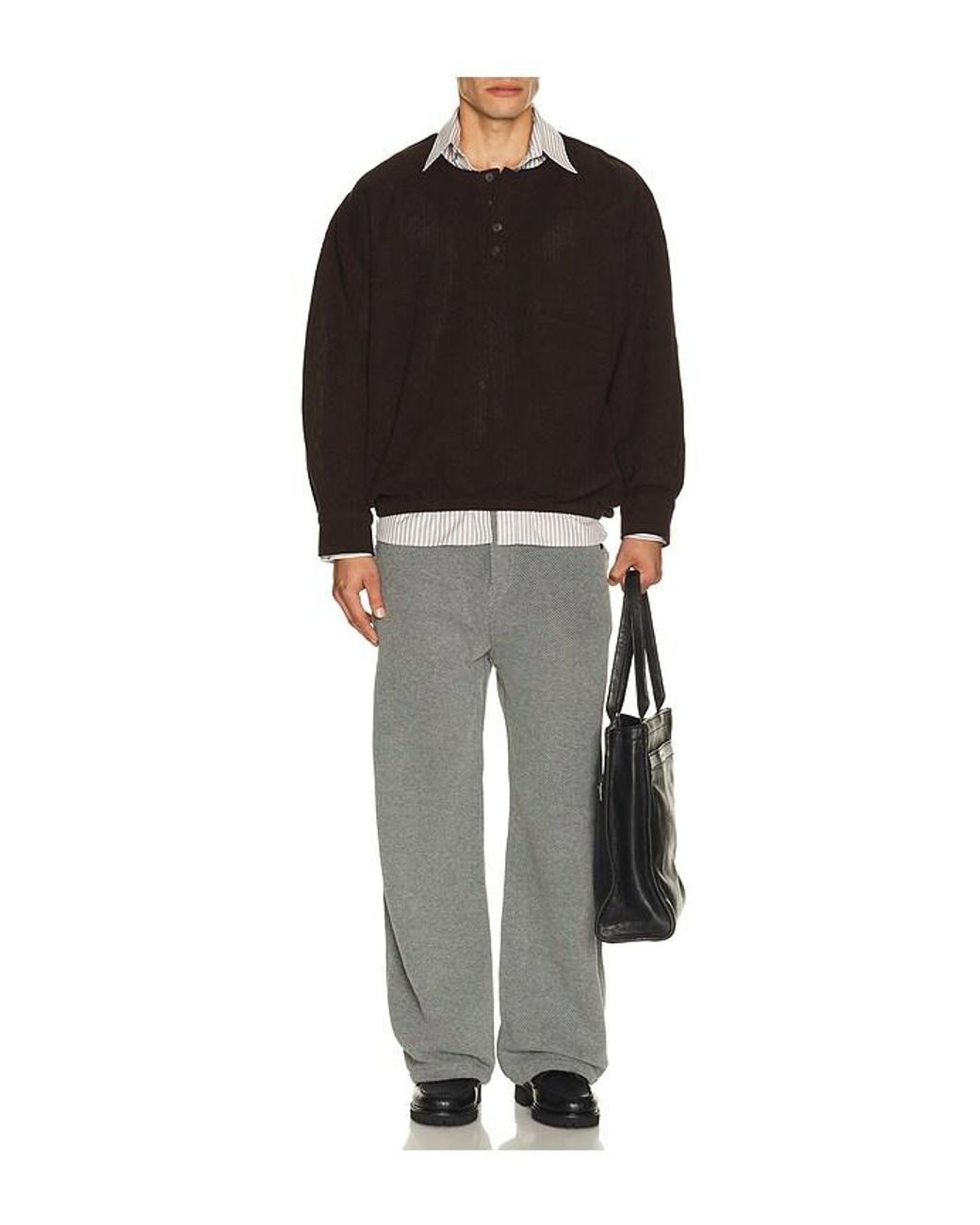 Isa Boulder Black Early Sweater for men