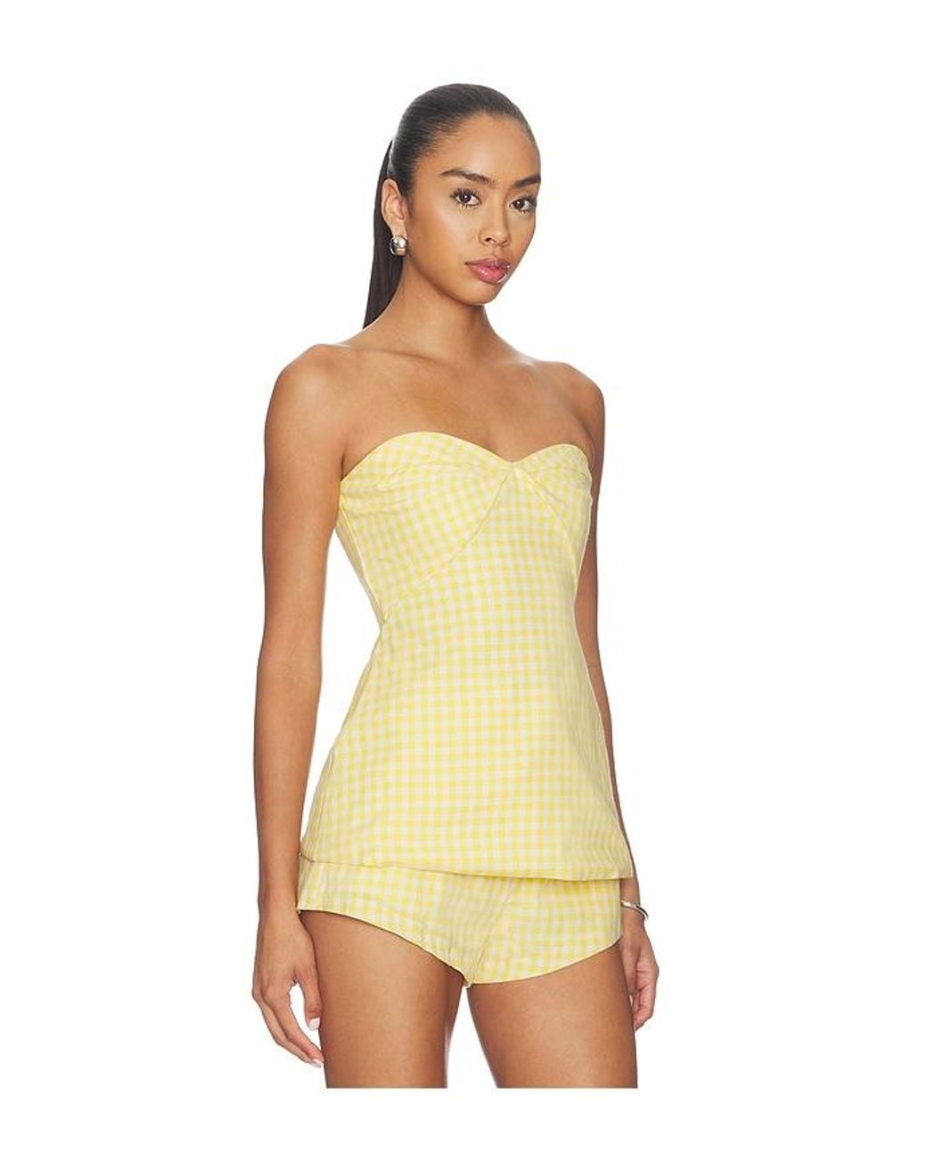 Amanda Uprichard Yellow Solinda Tunic