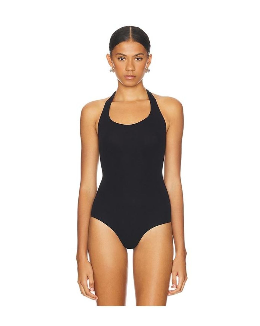 Commando Black Ballet Halter Bodysuit