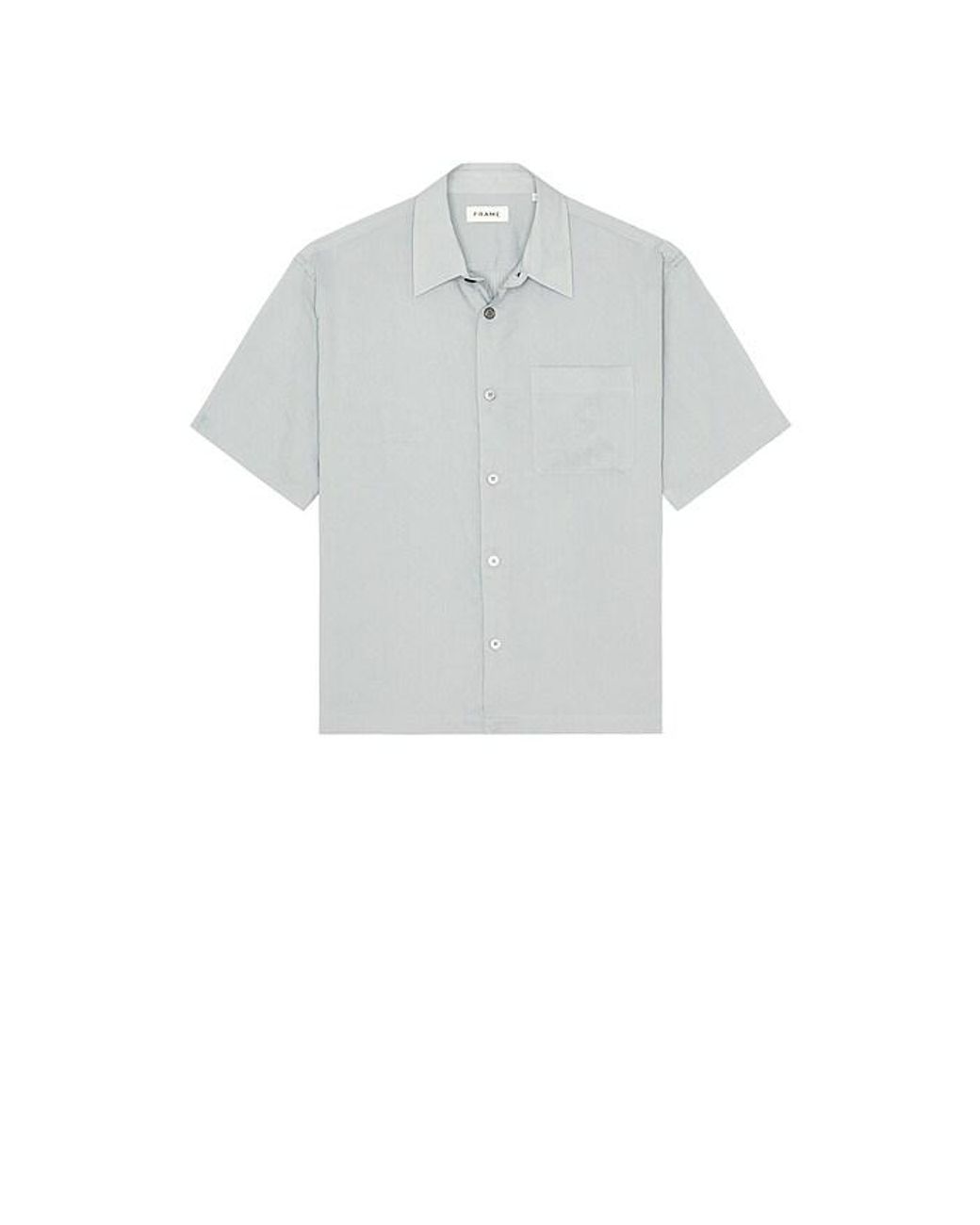 FRAME Gray Light Weight Short Sleeve Shirt for men