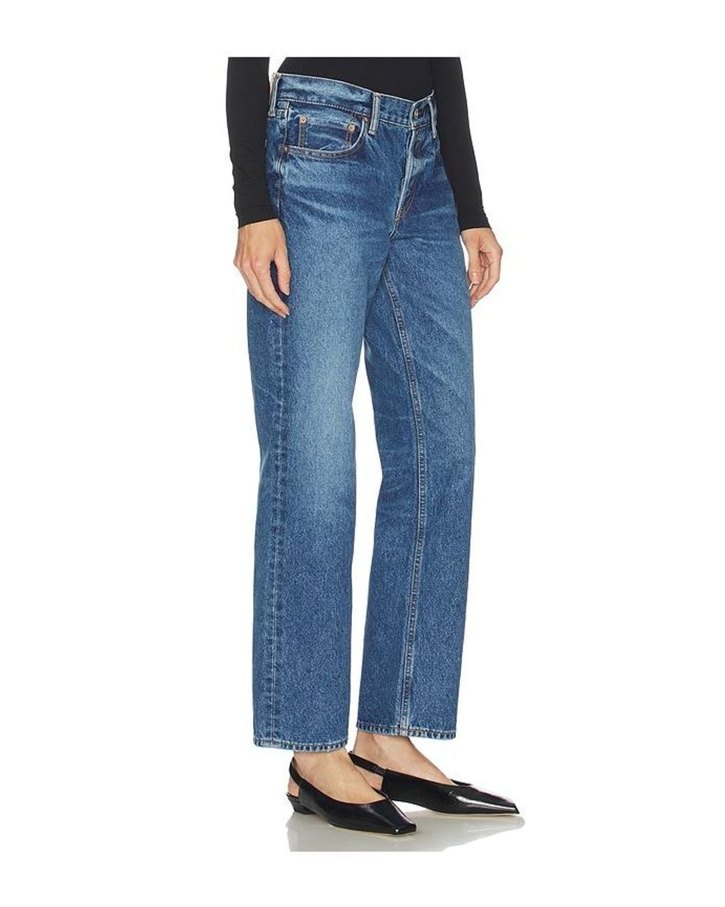 Moussy Blue Philadelphia Straight Jeans