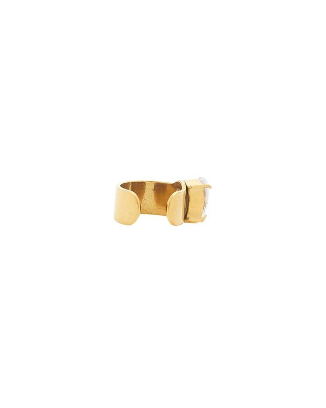 petit moments White Stone Ear Cuff