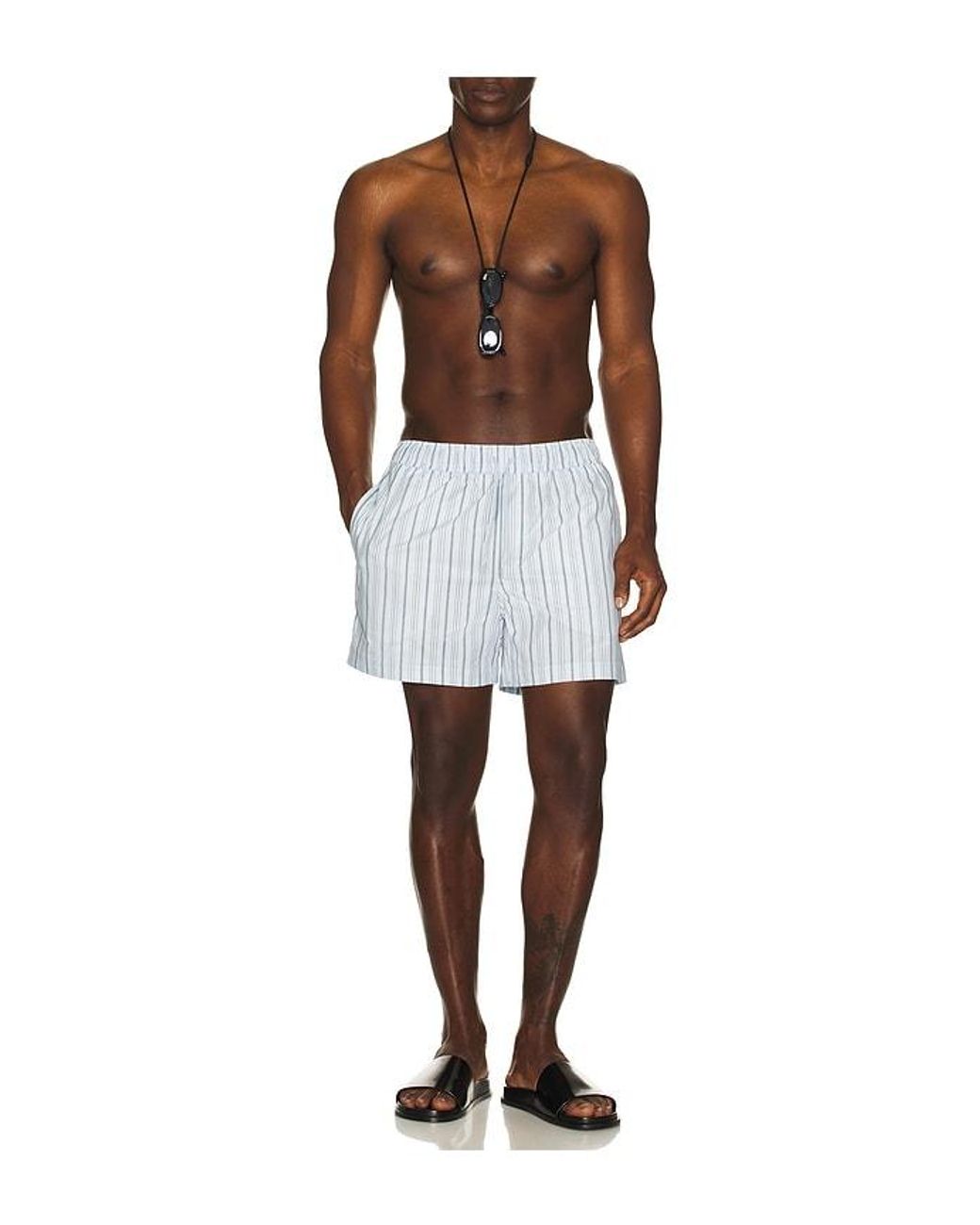 Samsøe & Samsøe White Moses Swim Shorts for men