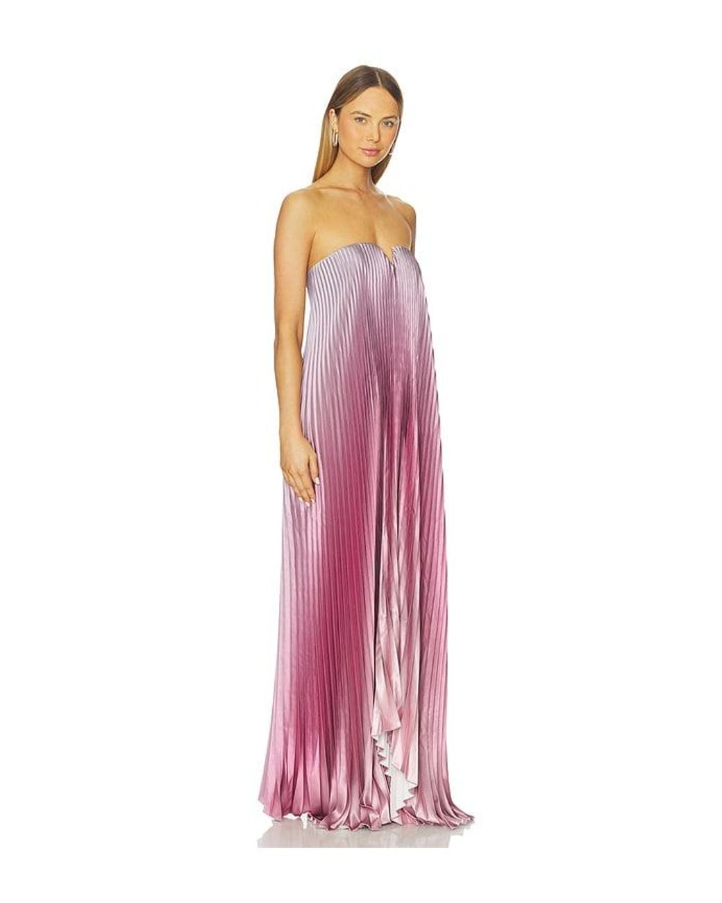 L'idée Multicolor Tie Gown