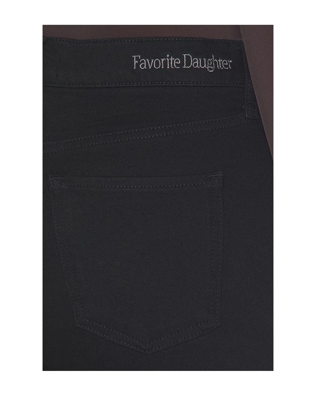 FAVORITE DAUGHTER Black The Valentina Super High Rise Flare Jean