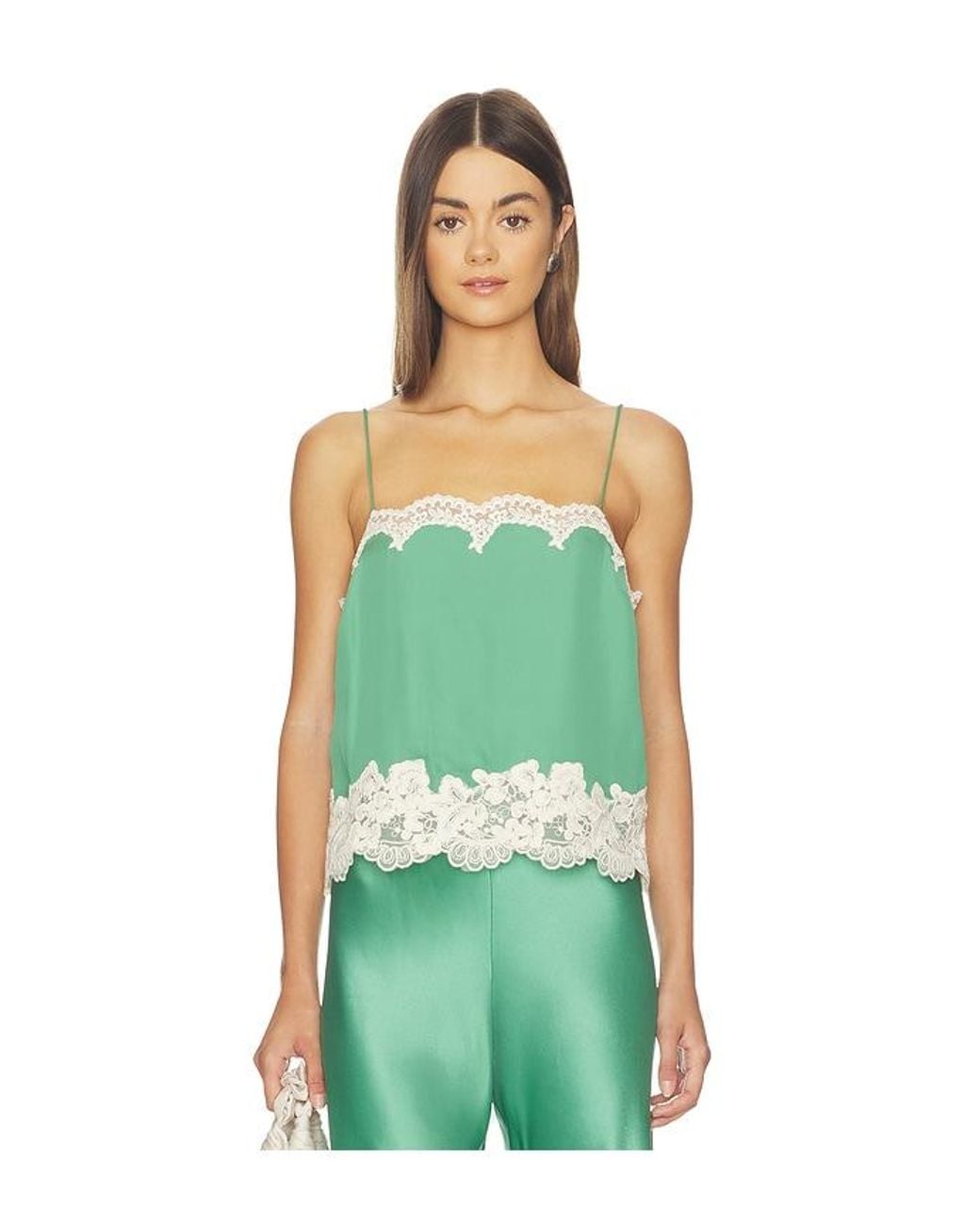 Cami NYC Green Maiya Chiffon Camisole