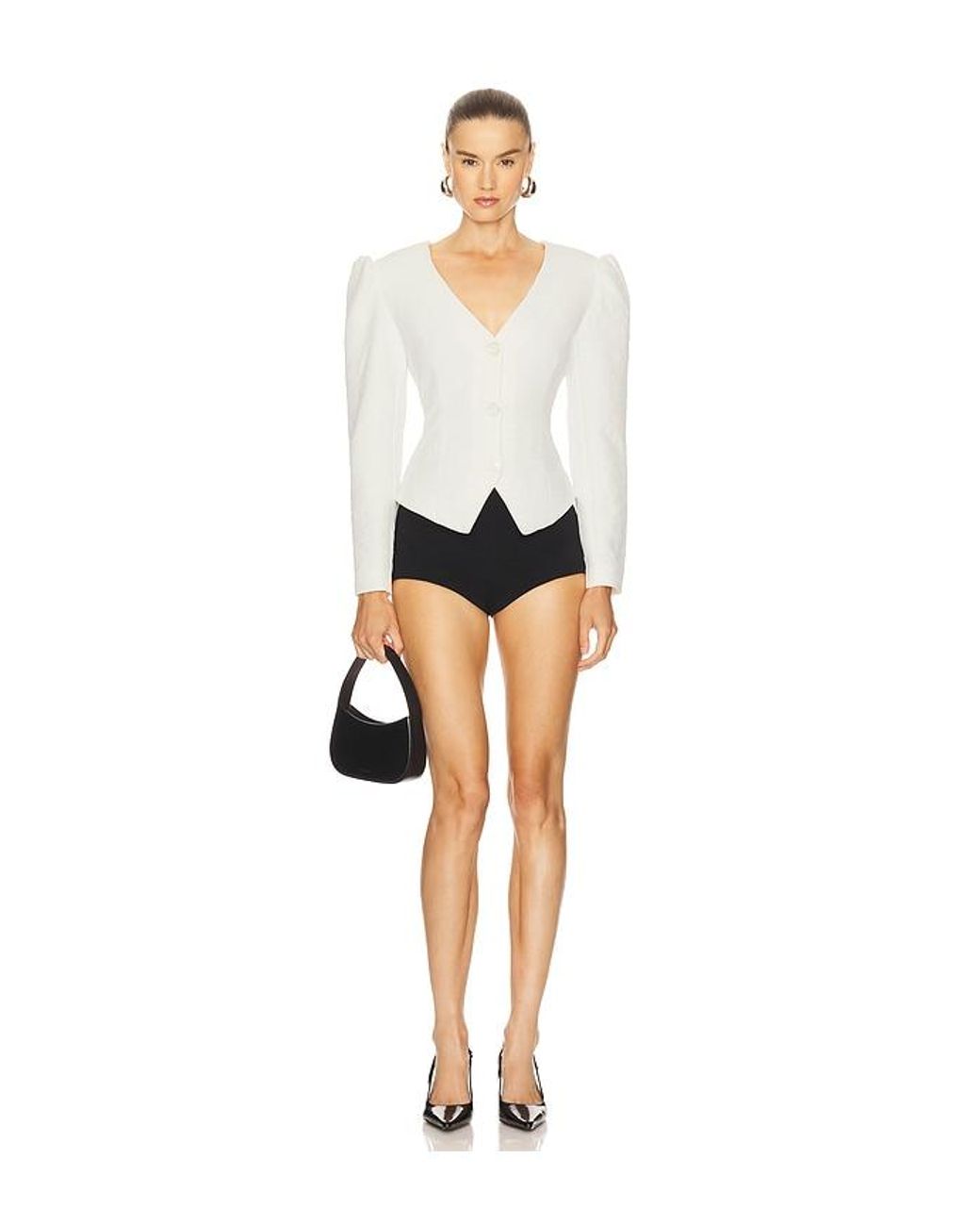 For Love & Lemons White Kristen Blazer