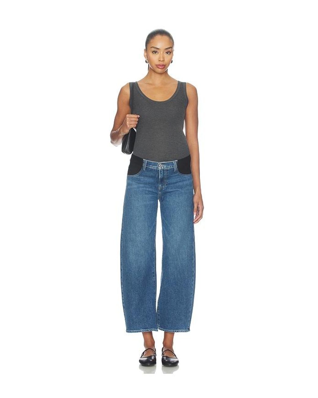 PAIGE Blue Arellia Ankle Maternity Jeans