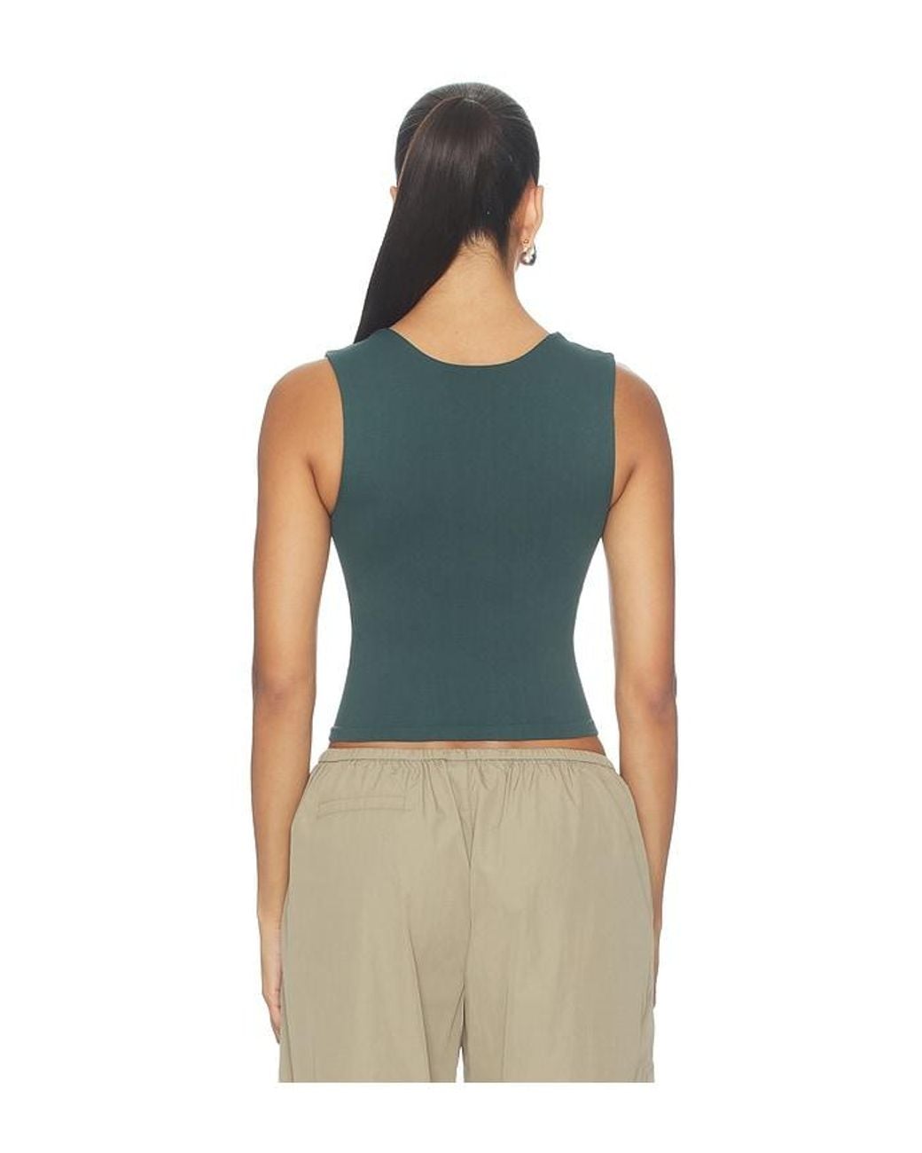 Free People Blue Clean Lines Muscle Cami