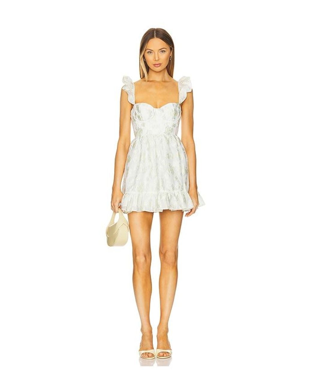 MAJORELLE Blue Polina Mini Dress