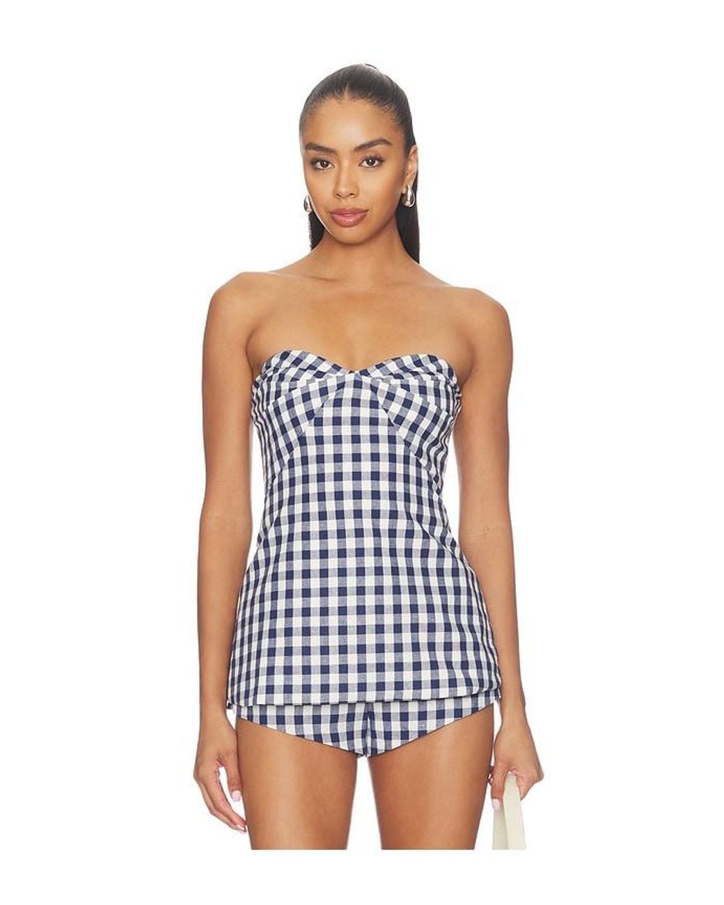 Amanda Uprichard Blue Solinda Tunic