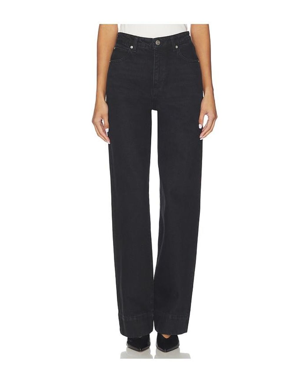 FRAME Black The Streamline Jeans