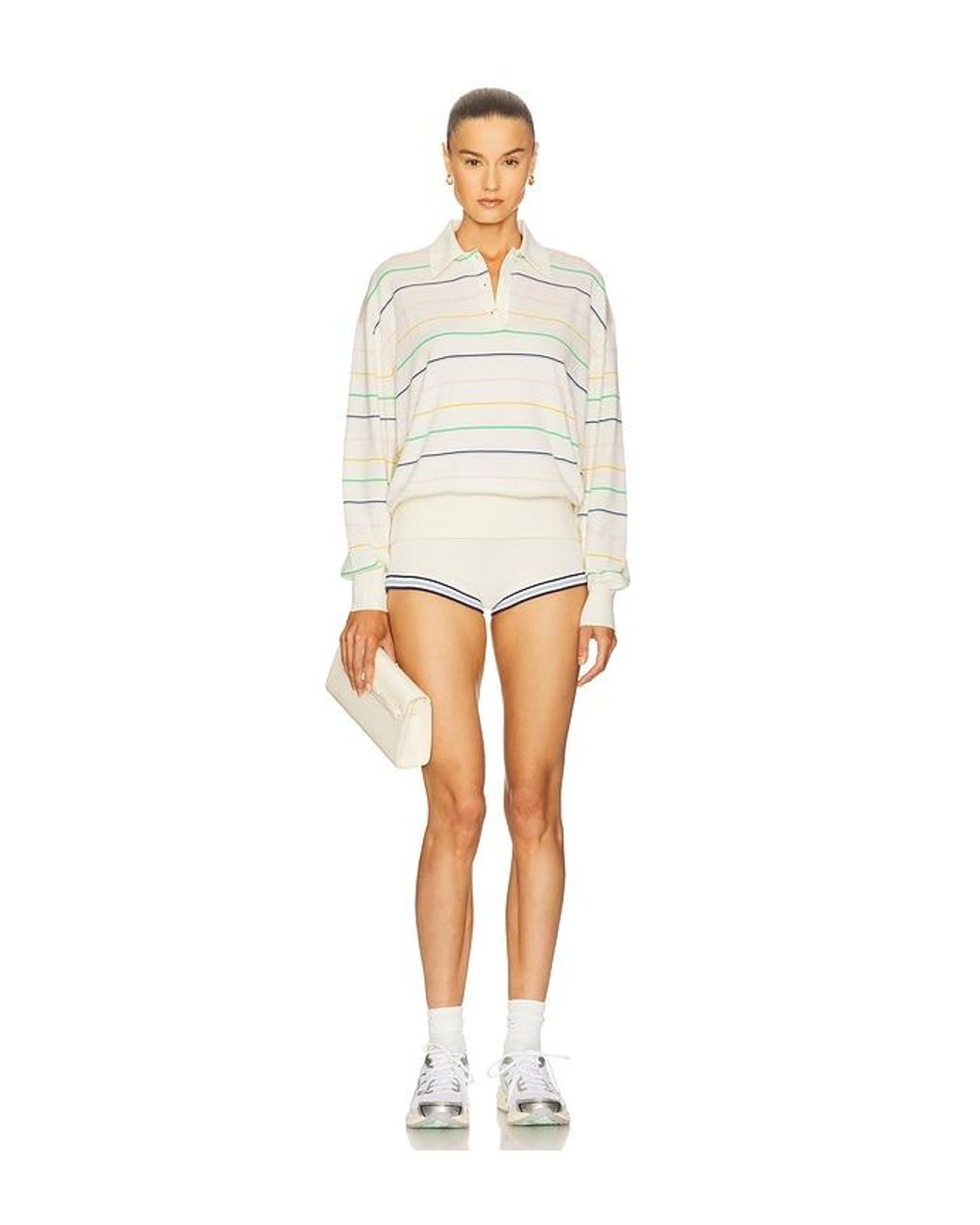Helsa White Kaysee Oversized Polo