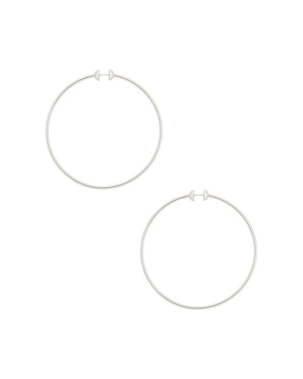 Jenny Bird White Icon Large Hoop Earrings