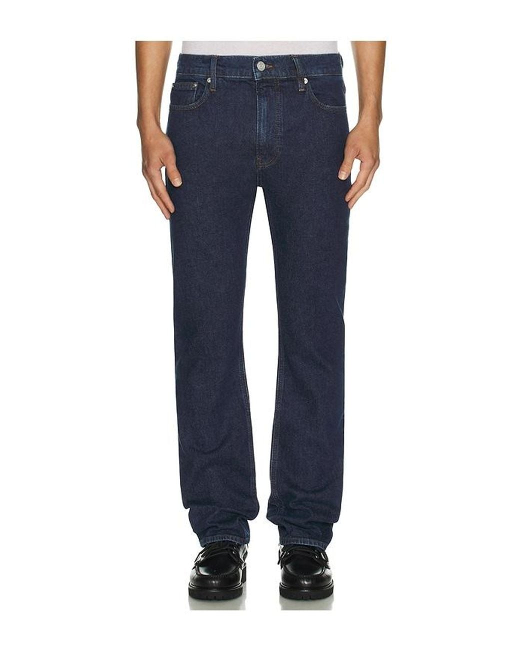 FRAME Blue Modern Straight Jean for men