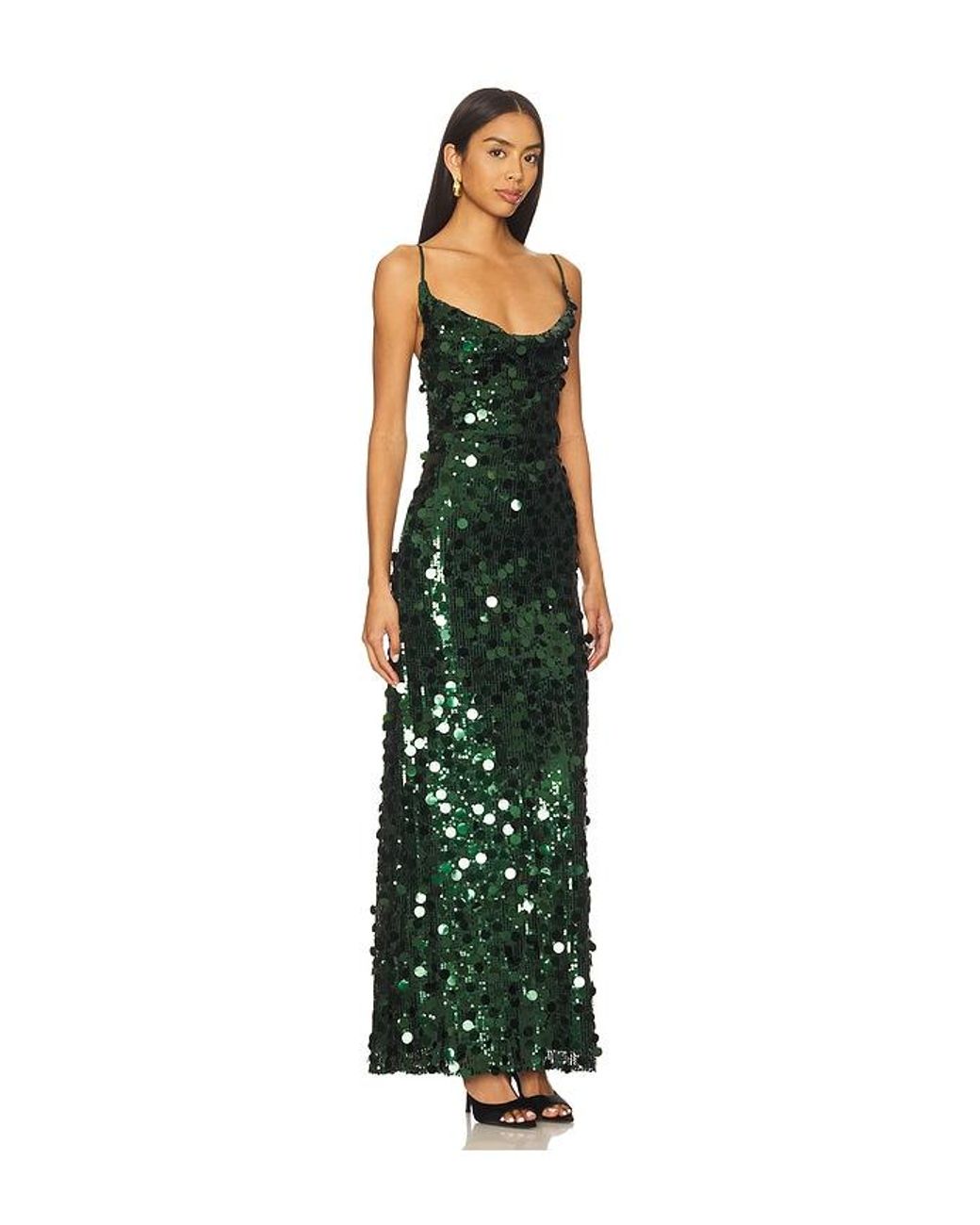 MORE TO COME Green Winifred Maxi Dress