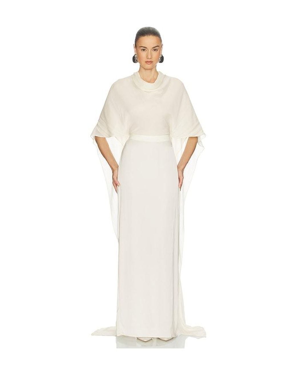 Helsa White Mix Media Scarf Dress