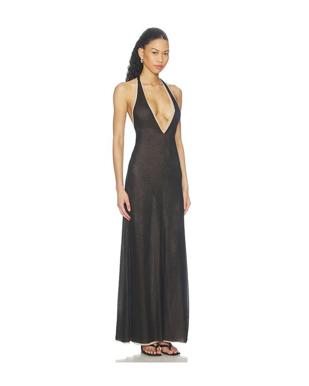 Lovers + Friends Black Shera Maxi Dress