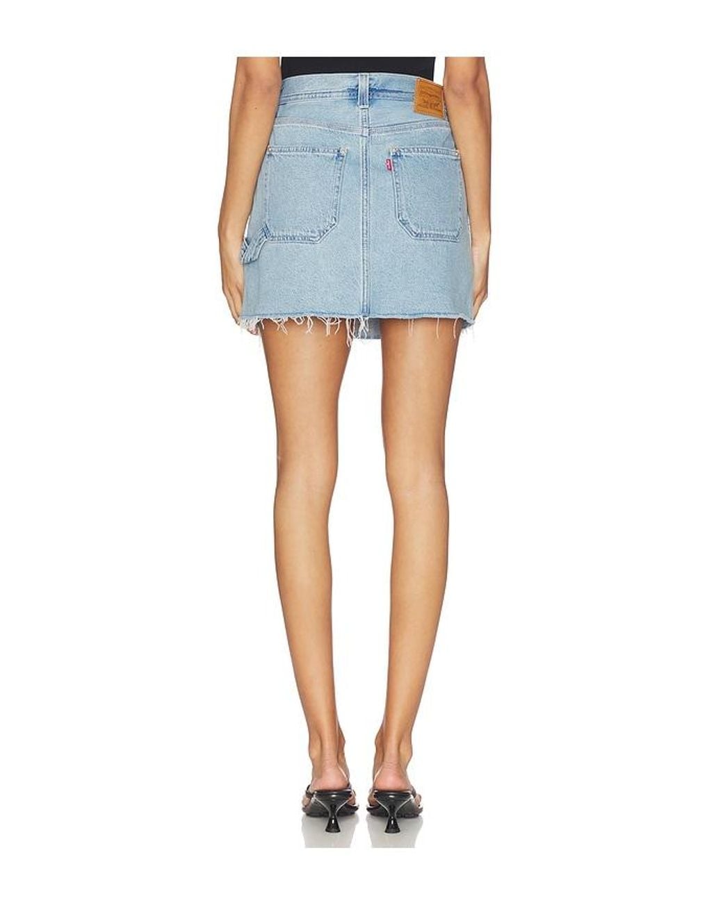 Levi's Blue Icon Utility Skirt